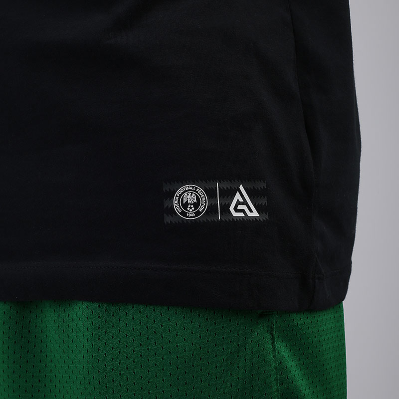 мужская черная футболка Nike Dri-FIT Giannis Logo Naija Basketball T-Shirt CV1091-010 - цена, описание, фото 4